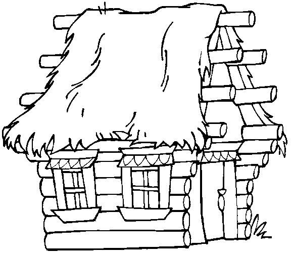 Dibujos para colorear CHOZAS y CABAÑAS