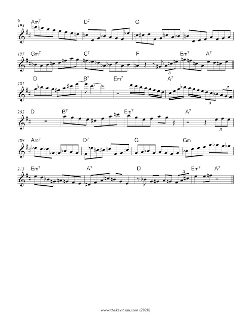 "Keen and Peachy" – Charlie Parker Solo Transcription (Eb) 1951 Pershing Page 6