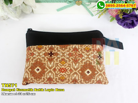 Dompet Kosmetik Batik Lapis Busa