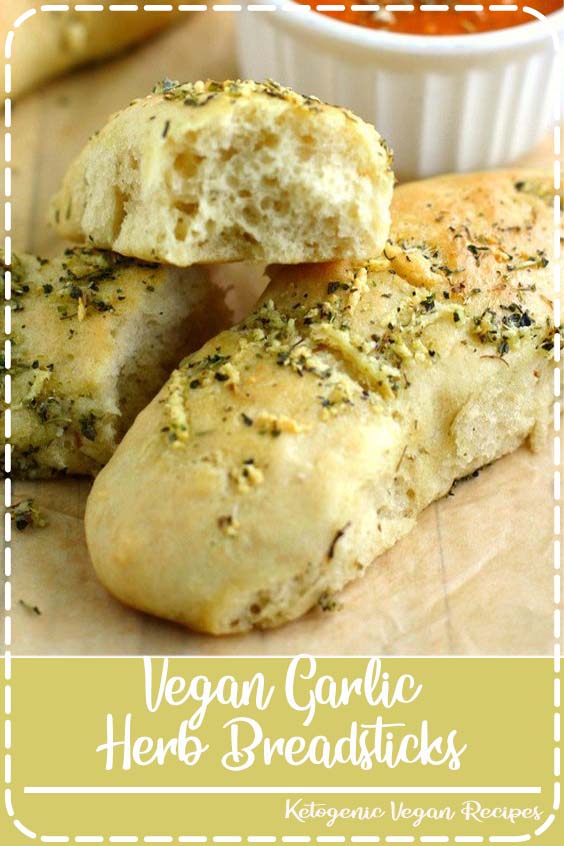 Vegan Garlic Herb Breadsticks Food Sharon