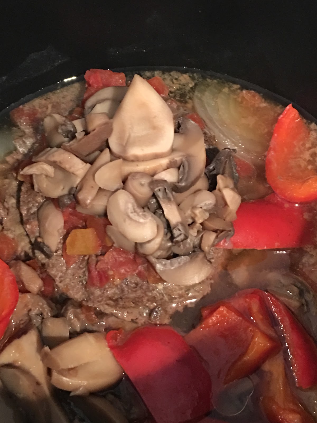 Lulu Cooks and Tells Slow Cooker Smothered Mexican Hamburger Patties