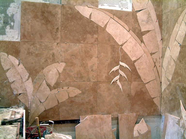 Makena Tile Murals Shower Wall Mural Installation Options
