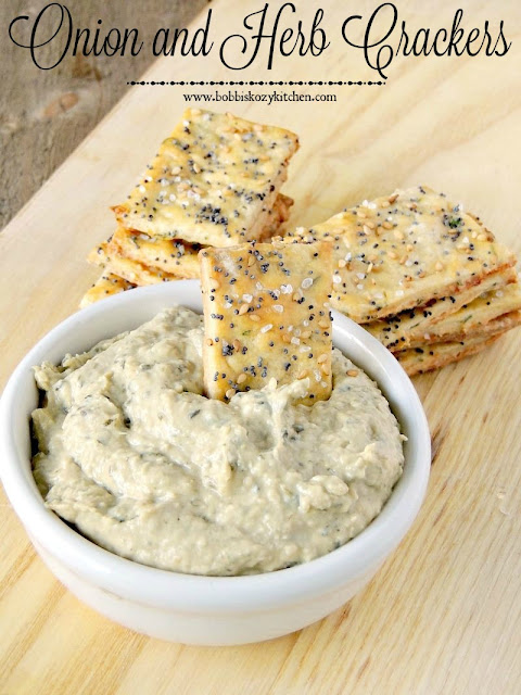 Onion and Herb Crackers from www.bobbiskozykitchen.com