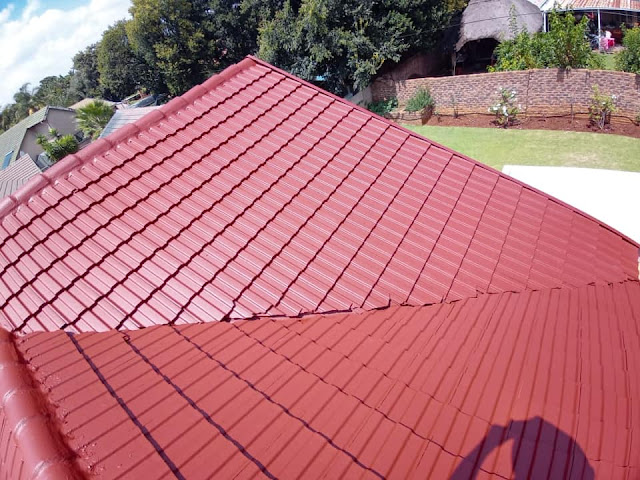 Roof repairs, waterproofing and painting of a tile roof