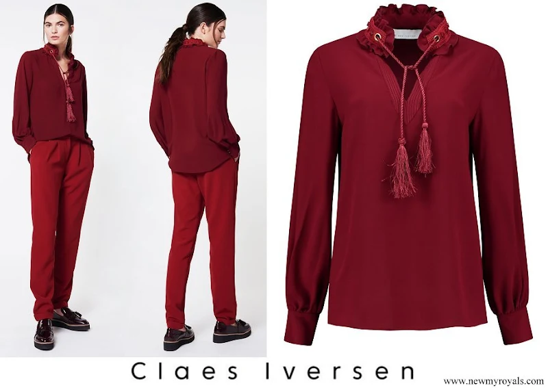 Queen Maxima wore Claes Iversen Blouse