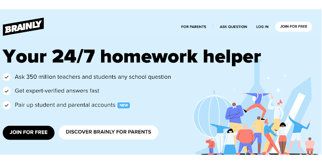 Brainly website and app/ Homework helper