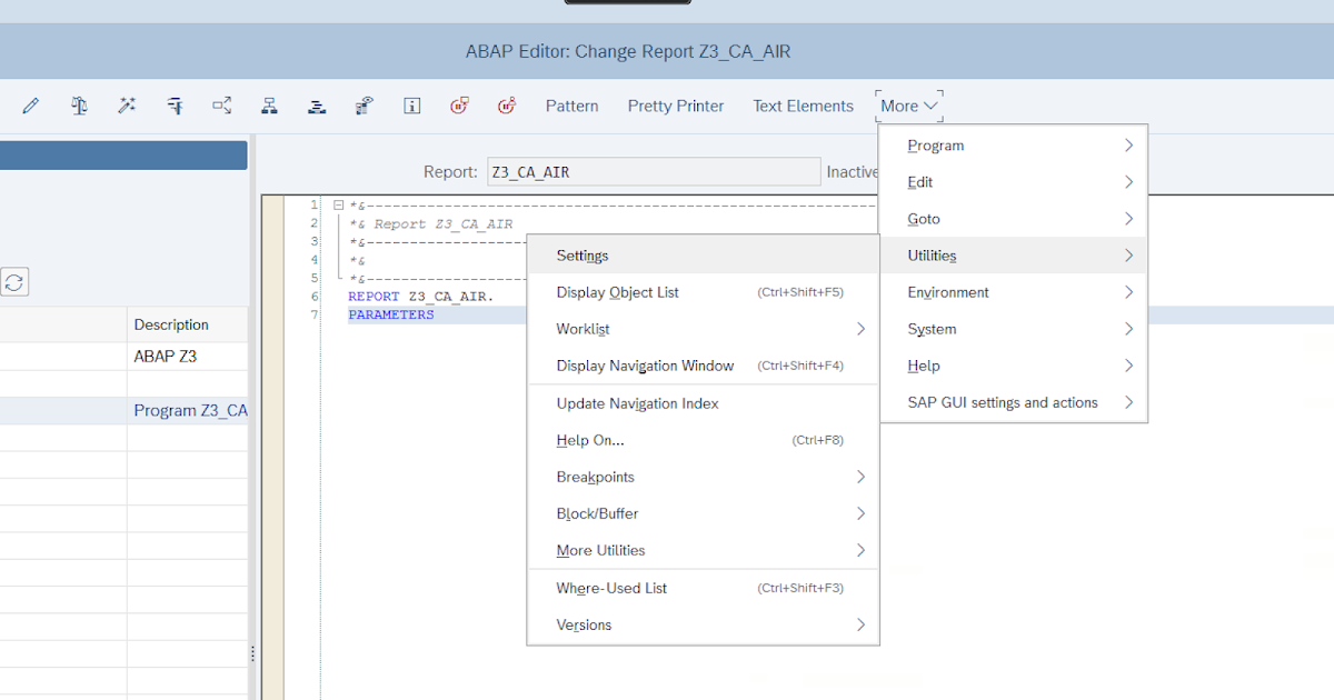 SAP ABAP Central How To Switch Between ABAP Editor’s Insert (INS) And