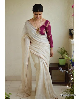 plain linen sarees