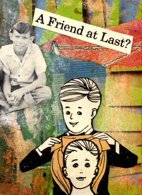 Retro kid collage