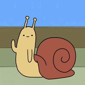 You Can't Have A Blog Without A Waving Snail..