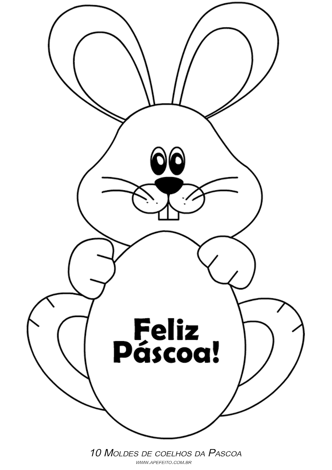 Molde de Coelho Pascoa 2020