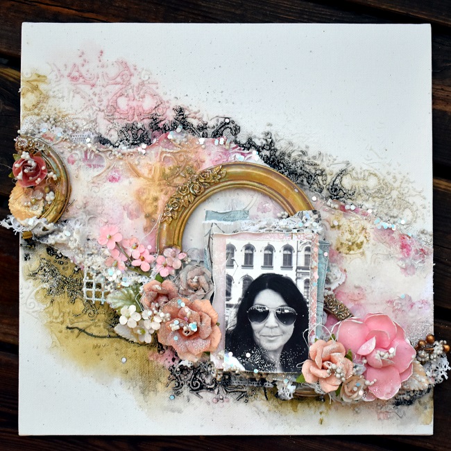 Mezzanotteskapar Mixed Media made by Katja Kurshelg i Mixedmedia