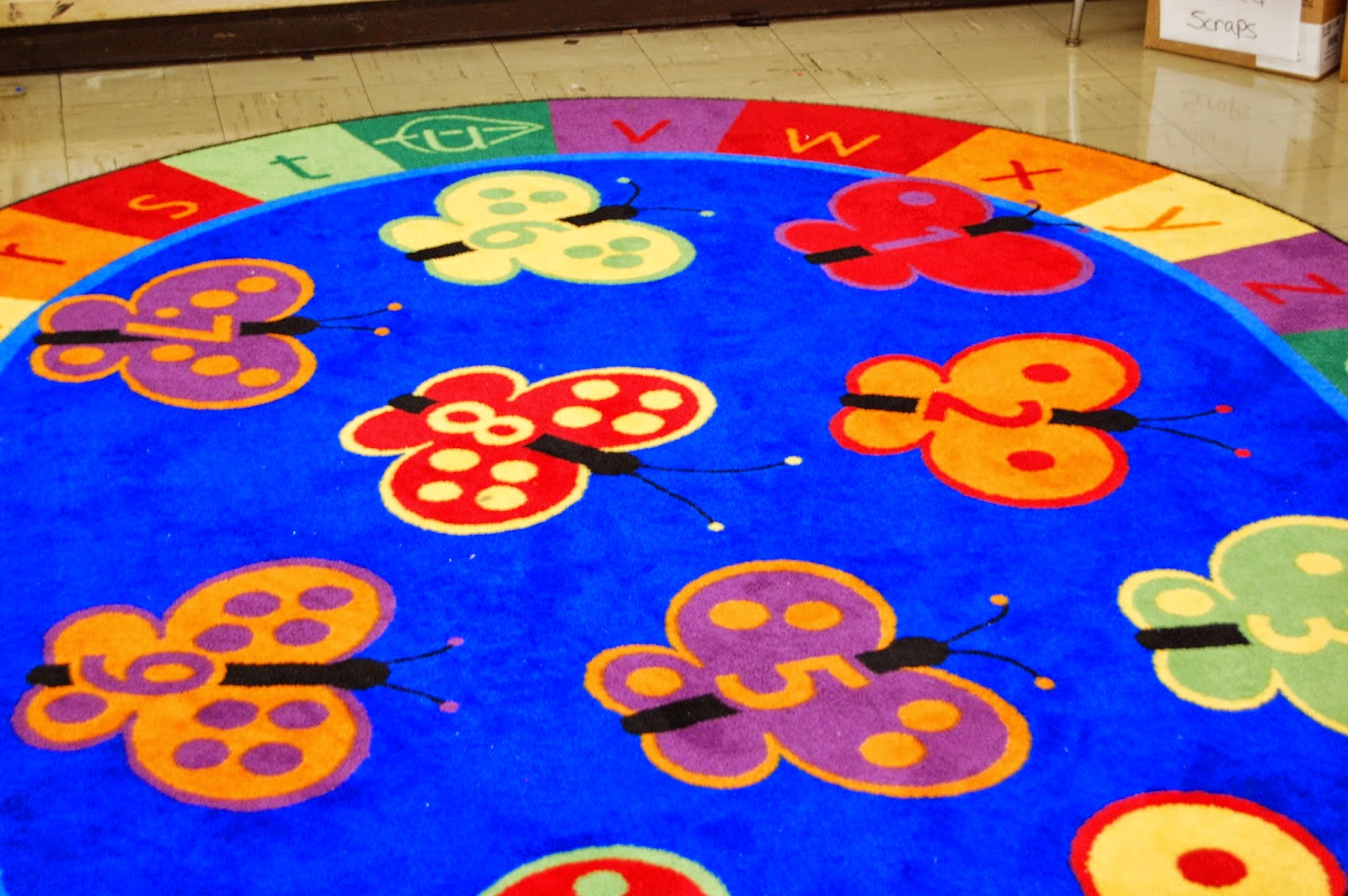 Ladybug rug at JF Kennedy School