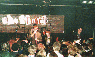 Red Guitars live on stage at Spring Street theatre 1983