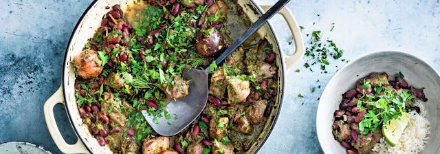 Persian lamb stew with red beans