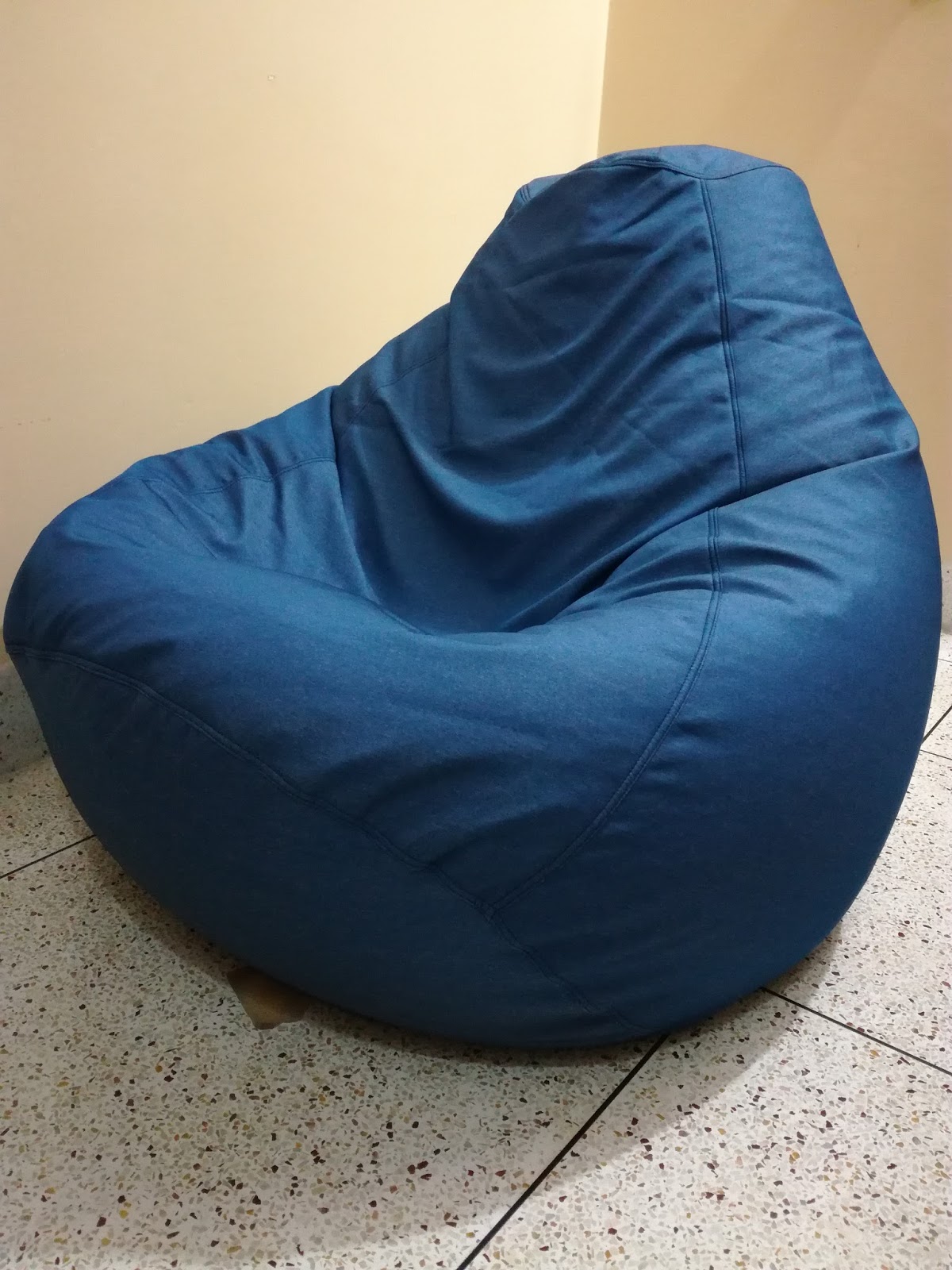 Denim Velvet Bean Bag Bean Bag in Dhaka by LAZY DUDE