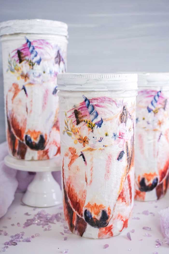 How to Decoupage With Napkins on Glass Koti Beth