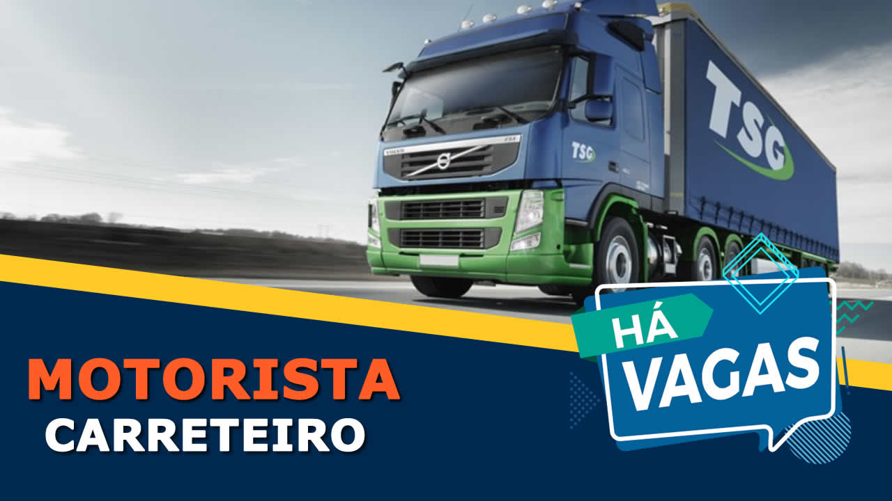 vaga para motorista carreteiro