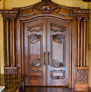 model kusen pintu kayu jati antik