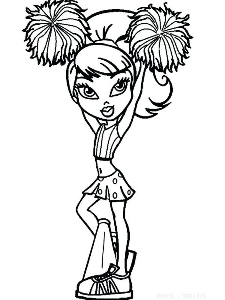Cheerleader Coloring Pages Printable - Fun, Free and Easy
