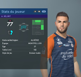 PES 2019 Faces Andy Delort by TiiToo Facemaker