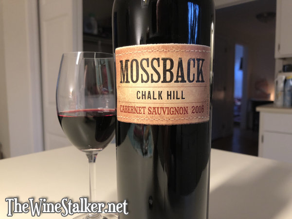 Wine Quickie Mossback Chalk Hill Cabernet Sauvignon 2016 The Wine Stalker
