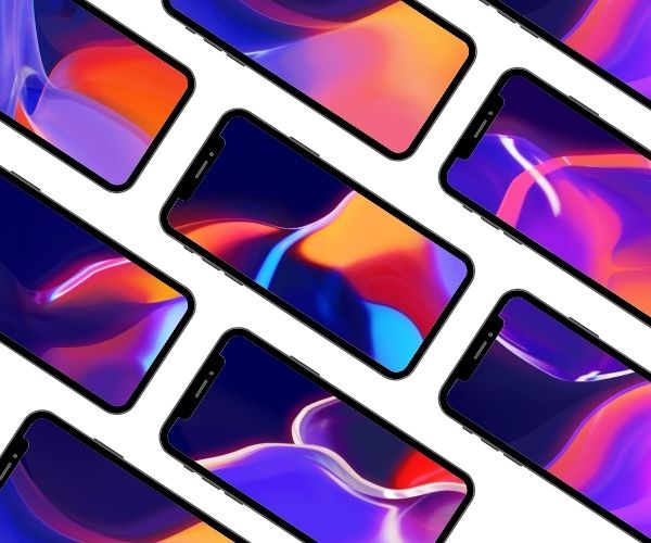 8 COOL NEON WAVES WALLPAPERS