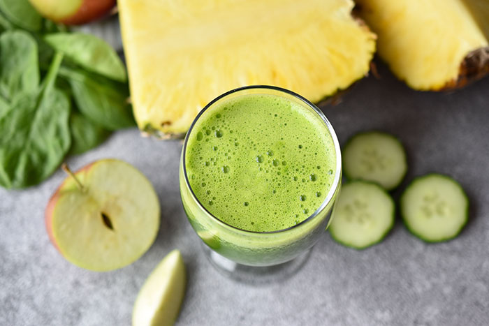 Pineapple Spinach Green Juice