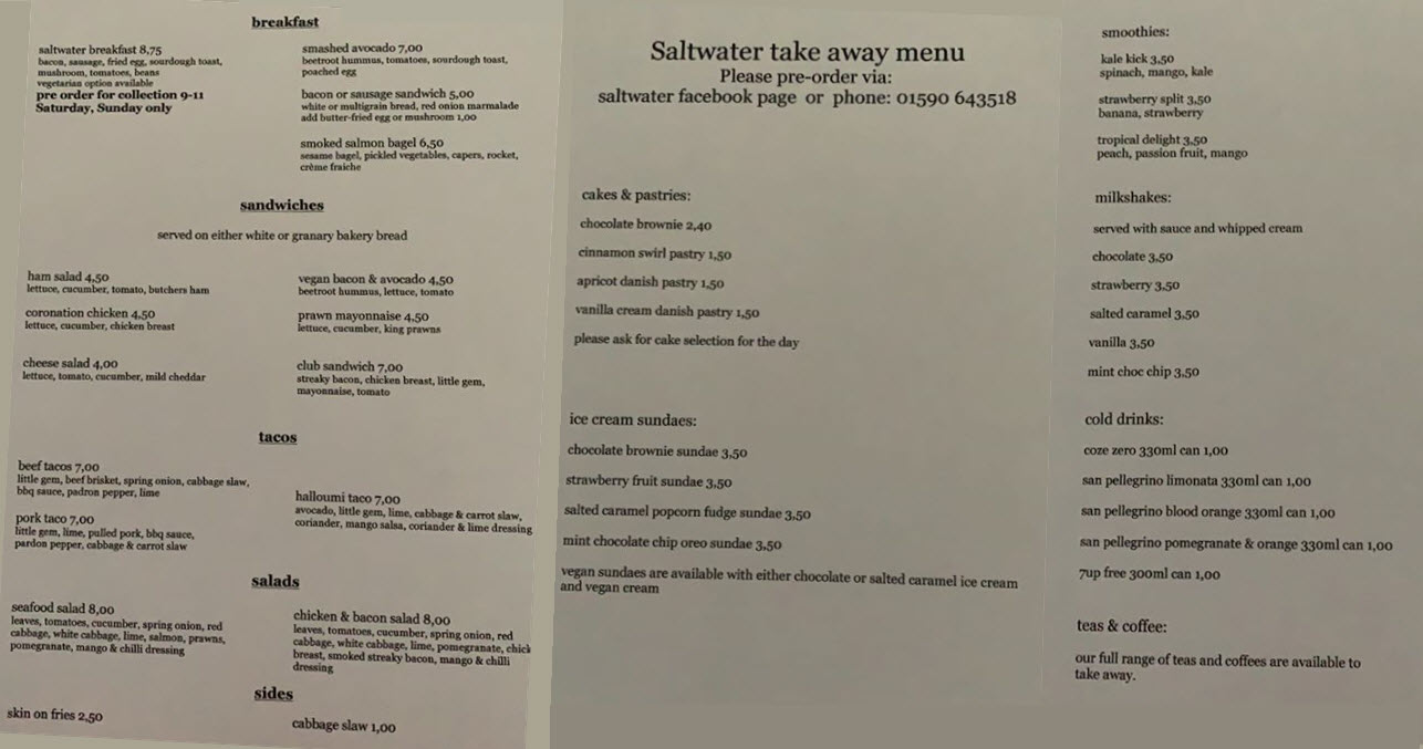 Enjoy Milford on Sea Dessert Night at Saltwater Cafe on Saturday