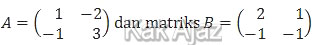 Matriks A dan matriks B, soal matematika IPA no. 14 UN 2018