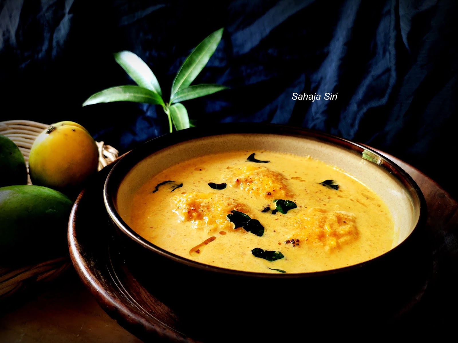 Kaadu mavina hannina sasive/ wild mango fruits seasoned in mustard