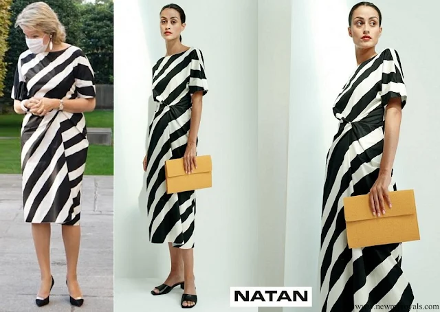 Queen Mathilde wore NATAN dress - spring summer 2021 collection