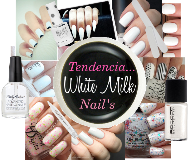 Tendencia White Milk Nail's