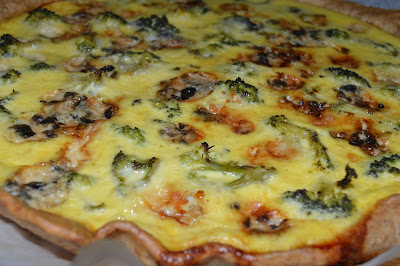 Quiche de Brócolos e Queijos