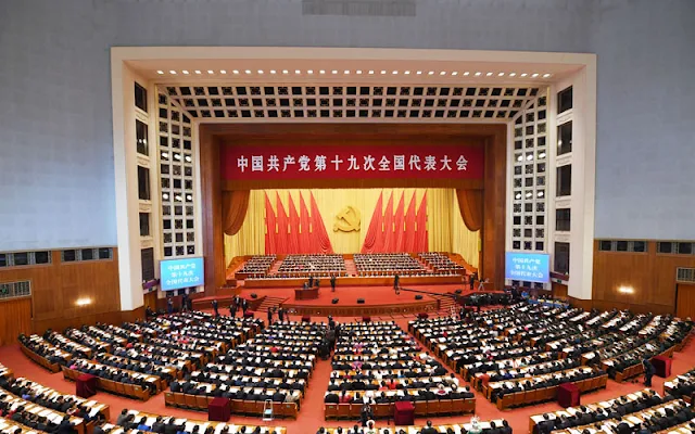 Image Attribute: The 19th National Congress of the Communist Party of China (CPC) opens at 9 a.m., Oct. 18, at the Great Hall of the People in Beijing. / Source: Xinhua