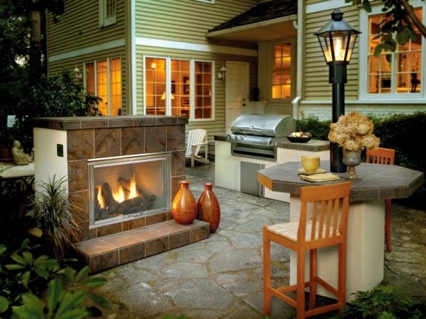 Fireplace in the garden – 35 great designs!