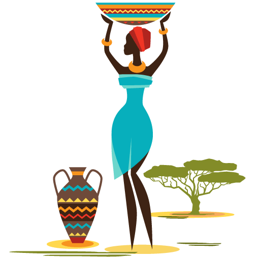 Mujer africana colorida - imagen