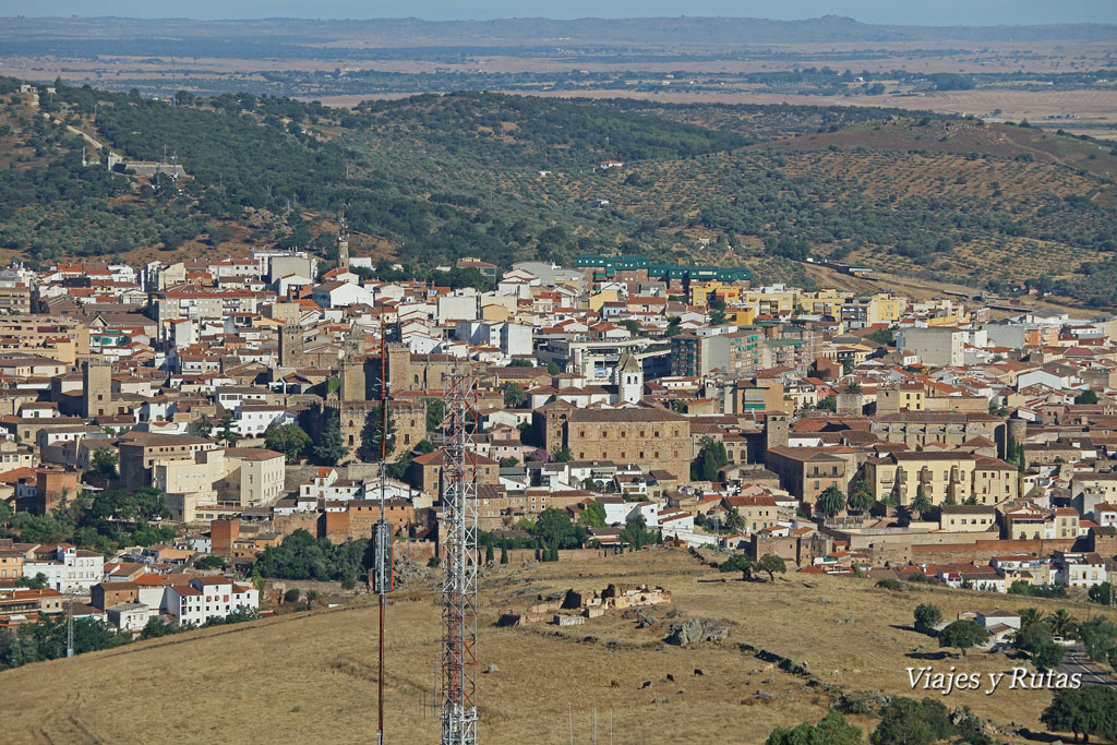 Vistas de Cáceres desde el Santuario de la Virgen de la Montaña