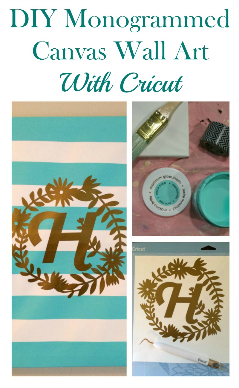 Real Girl&#39;s Realm: DIY Monogrammed Canvas Wall Art