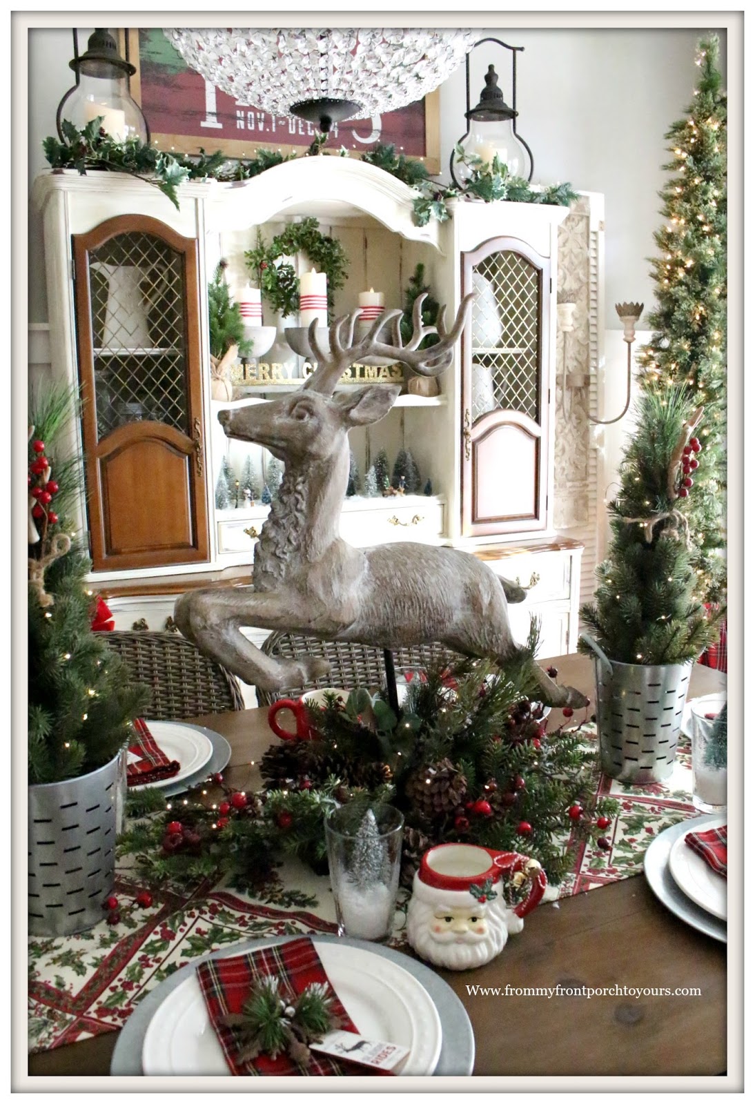From My Front Porch To Yours French Country Farmhouse Christmas Dining