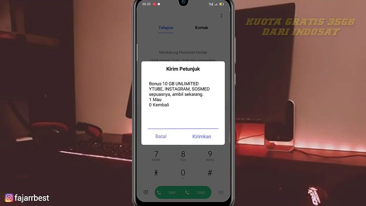 View Hack Kuota 3 Unlimited 2020 Background