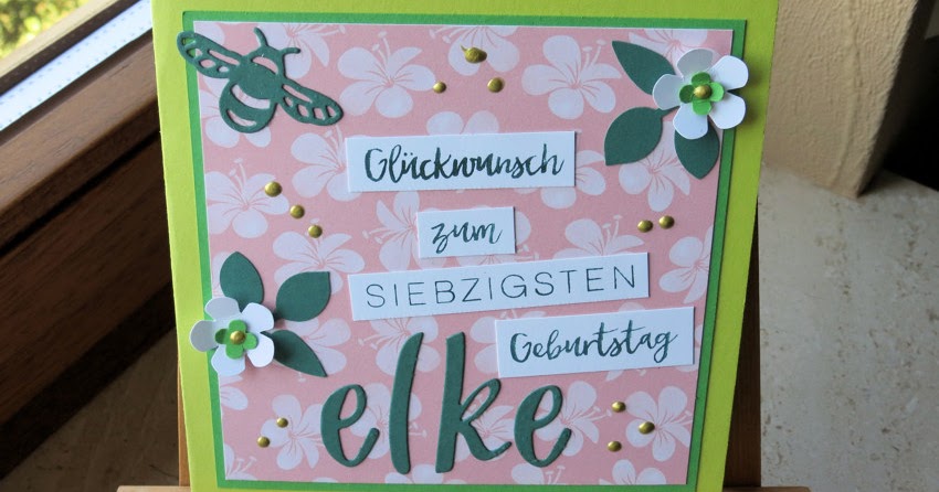 Zum 70. für die Nachbarin