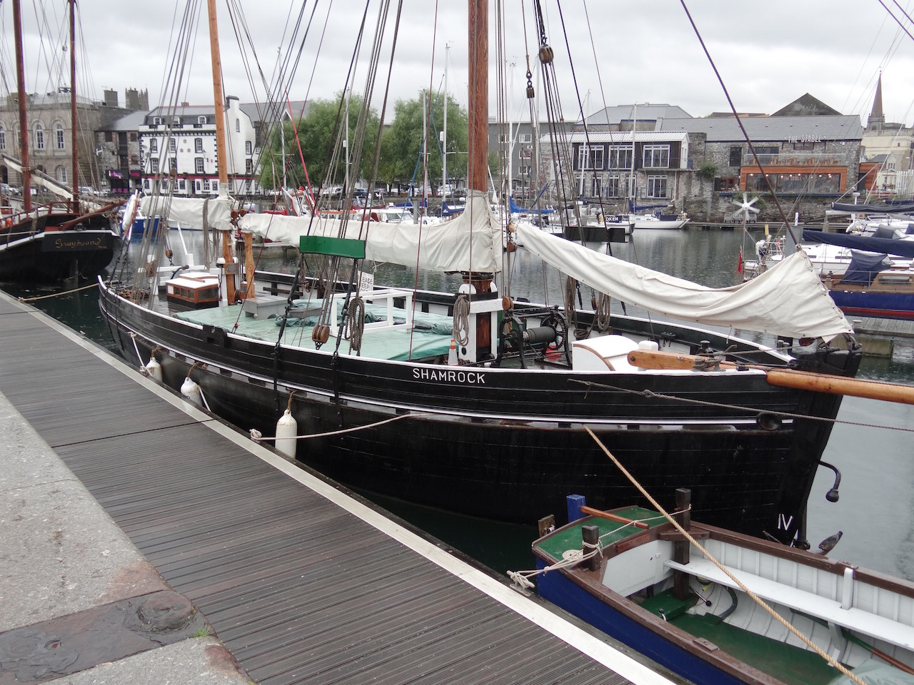 Shamrock (A Tamar Sailing Barge) At Plymouth