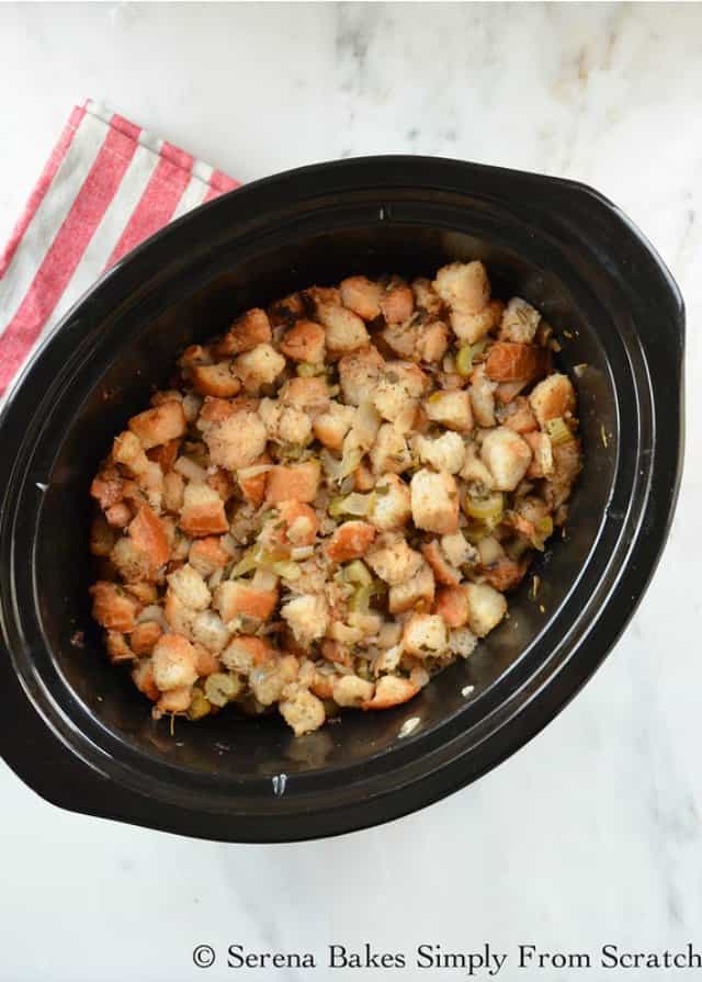 Crock Pot Stuffing | Serena Bakes Simply From Scratch