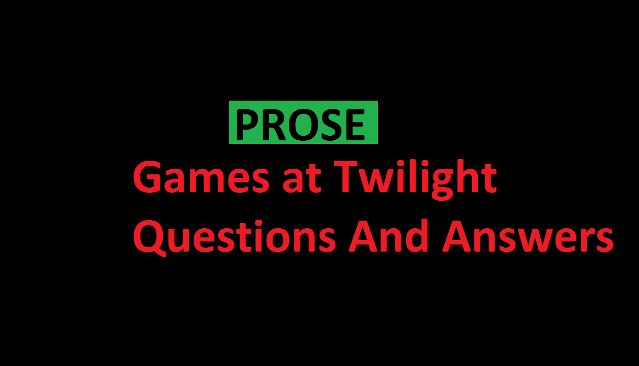 games at twilight critical thinking answers