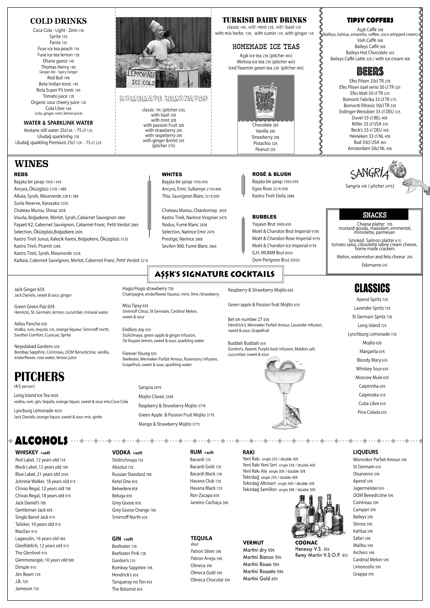 MENU Aşşk Kahve