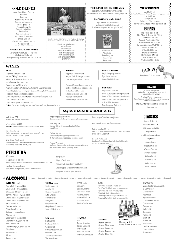 MENU Aşşk Kahve
