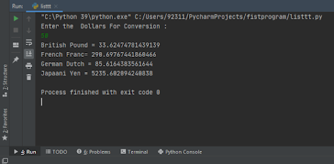 Currency Converter Program in Python