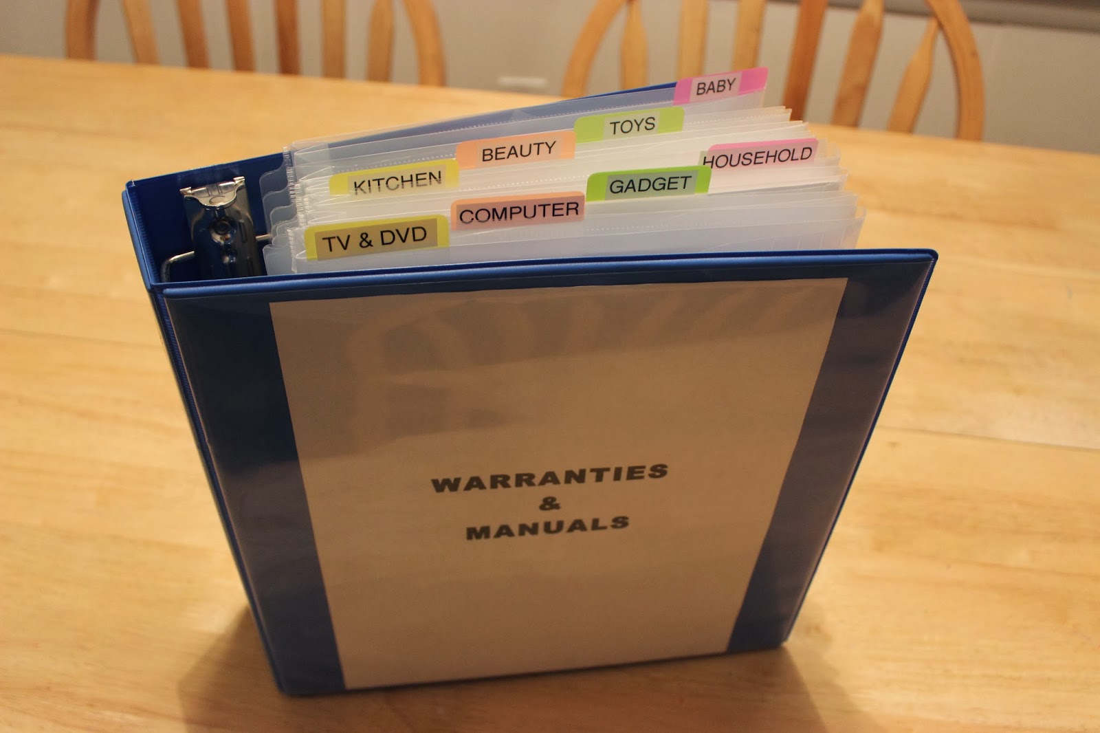 Organizing for Six: Quick Fix Friday - Warranties & Manuals