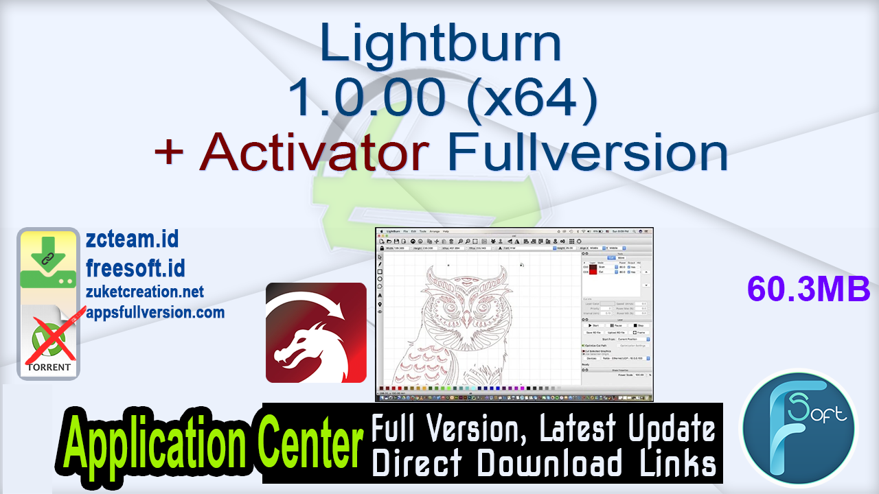 Lightburn 1.0.00 (x64) + Activator Fullversion Free Download
